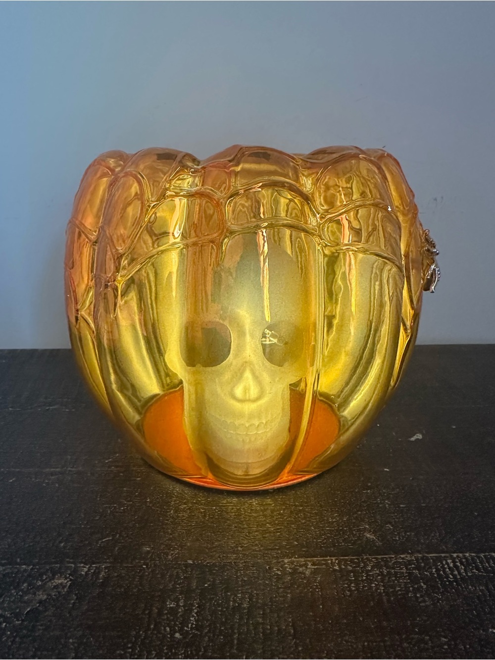 Bath & Body Works Halloween Pumpkin 3 Wick Candle Holder